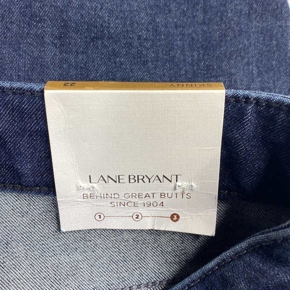 Lane Bryant Ultimate Stretch Skinny Jeans Dark Wash Size 22 NWT - Picture 11 of 12